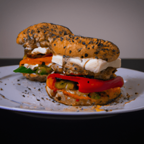 23144146-burgers-de-dinde-grilles-aux-poivrons-et-fromage-de-chevre