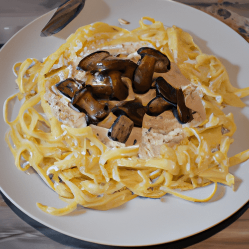 23842026-linguine-a-la-creme-de-champignons-et-aux-truffes