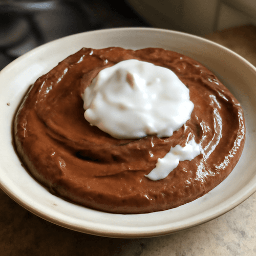 25195100-mousse-au-chocolat-et-au-lait-de-coco