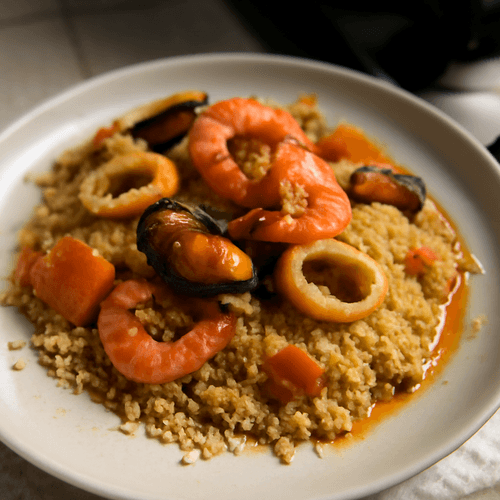 25205100-couscous-aux-fruits-de-mer-et-epices-tunisiennes