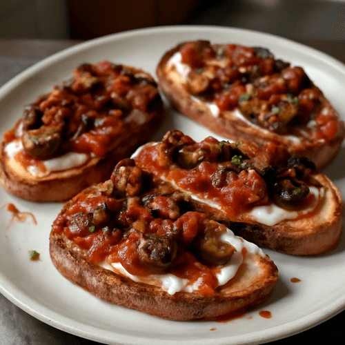 25215200-crostini-siciliani-aux-aubergines-et-ricotta