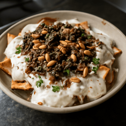25245120-mezze-de-fatteh-au-yaourt-libanais