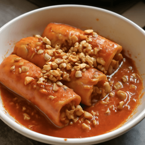 25305180-roules-de-papaya-au-chili-et-cacahuete