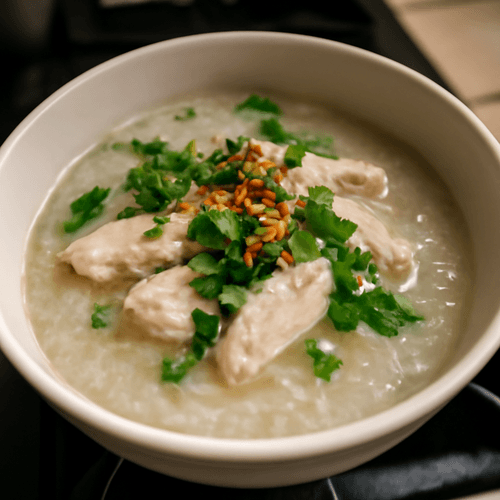 25315160-khao-tom-congee-thailandais-au-poulet