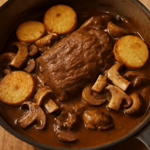 boeuf-a-la-mode-aux-cepes-et-pommes-de-terre