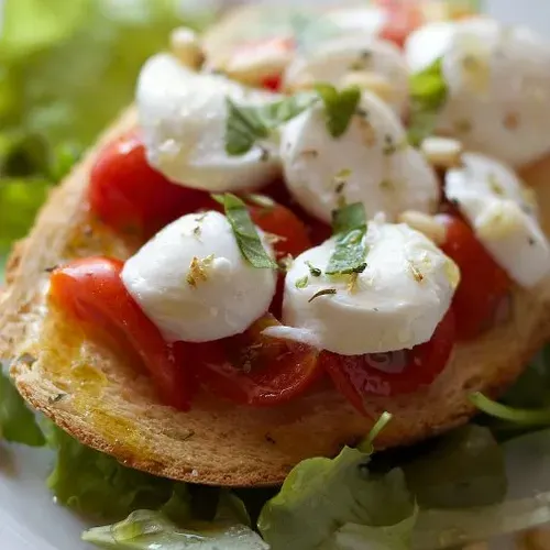 Bruschetta tomate mozzarella crue recipe