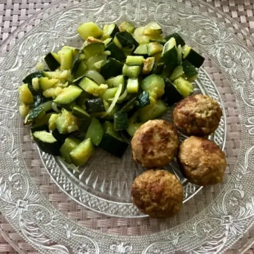 Courgette boulette de viande