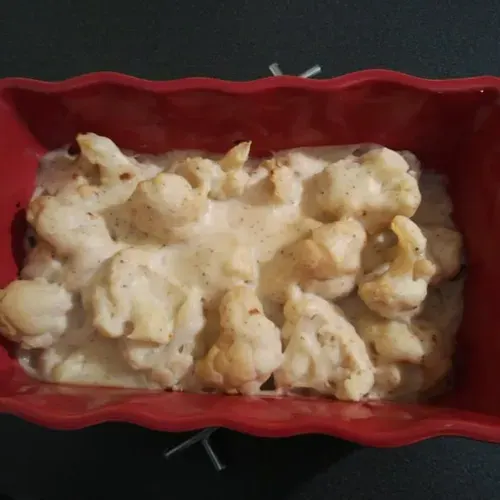 Gratin de choux fleur à la béchamel légère