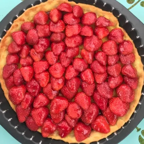 Tarte aux fraises légère sans crème