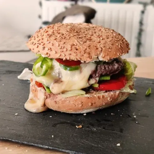 Burger montagnard au morbier