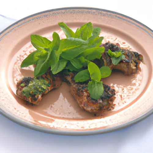 Côtelettes d'agneau grillées à la menthe fraîche