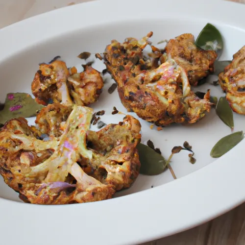 Chou fleur rôti et épicé à l'ail et au cumin