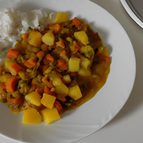 Curry végétarien de patates douces et lentilles corail recipe