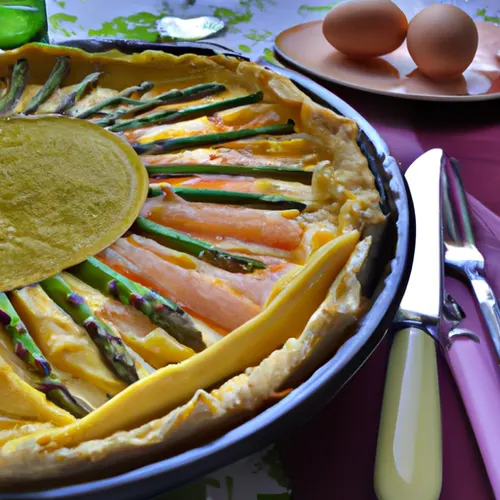 Tarte d'Asperges et de Saumon Fumé pour un Brunch de Pâques