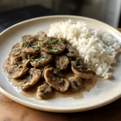 Stroganoff de champignons - Plat principal d'été