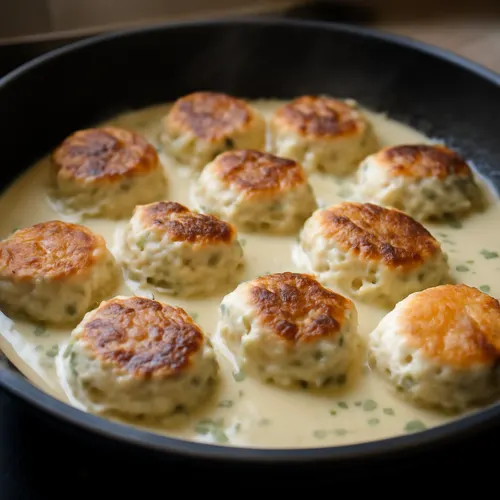 Boulettes de poisson frais des fjords scandinaves