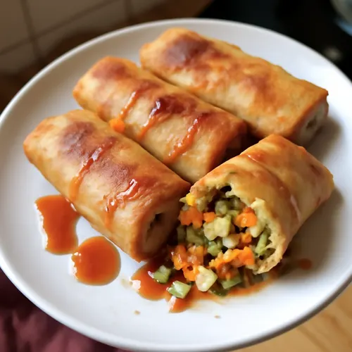 Savoureux nems végétariens au tofu et légumes