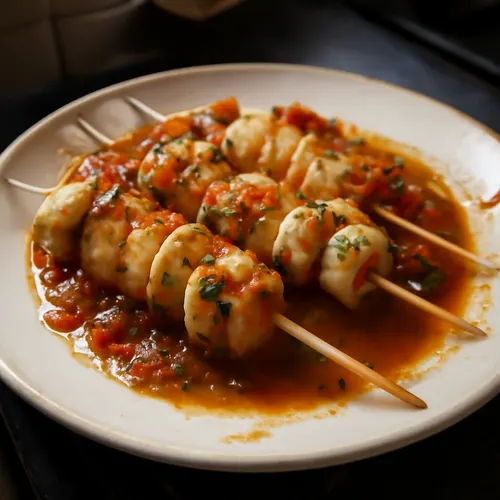 Brochettes de calamars à la tunisienne