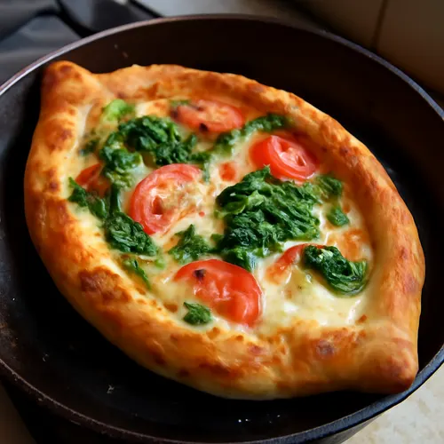 Kachapuri Végétarien aux Fromages des Montagnes