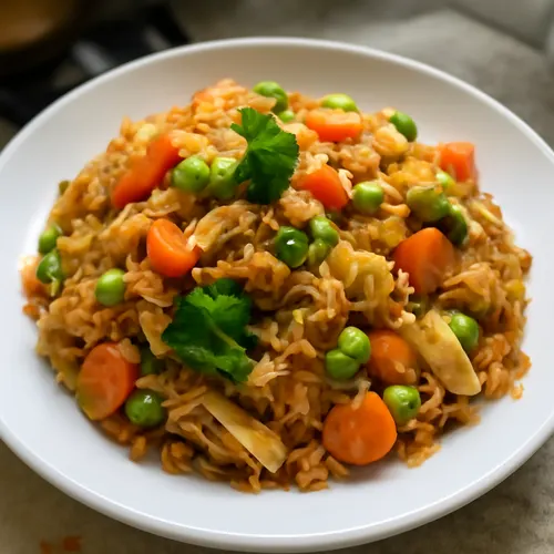 Riz frit népalais aux légumes de saison