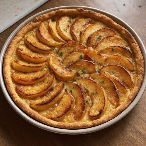 Tarte Normande aux Pommes caramélisées